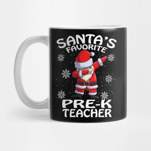 Santas Favorite Pre K Teacher Christmas Mug